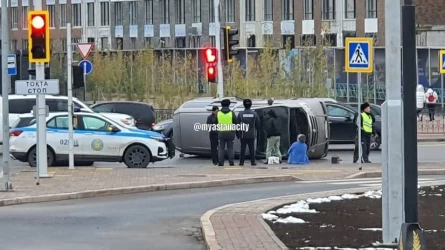 Астанада Тәуелсіздік даңғылындағы жаңа көпір ашыла сала жол апаты болды