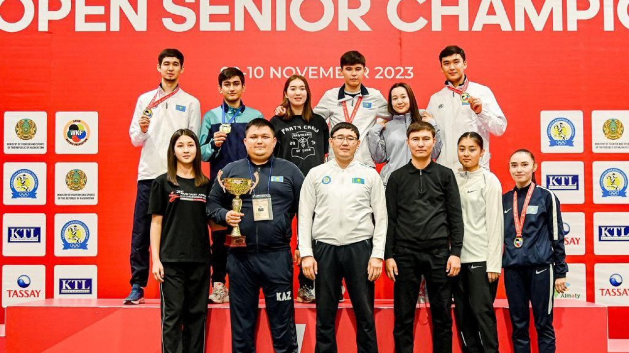 8 алтын, 8 күміс, 14 қола: каратэшілер Азия чемпионатында командалық есепте бірінші болды