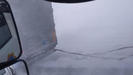 Жетісу облысының құтқарушылары жүкті әйелді қар құрсауынан құтқарды
