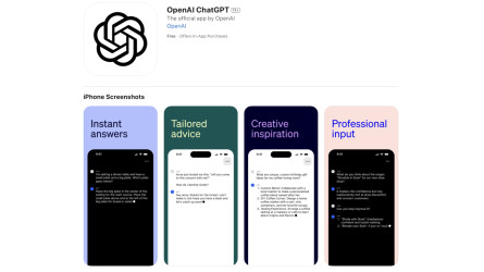 ChatGPT жасанды интеллектісіне негізделген iOS-қа арналған бағдарлама іске қосылады