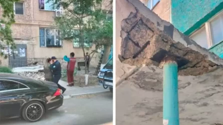 Ақтауда құлаған кіреберіс маңдайшасының астында қалған жұмысшылардың жағдайы қалай