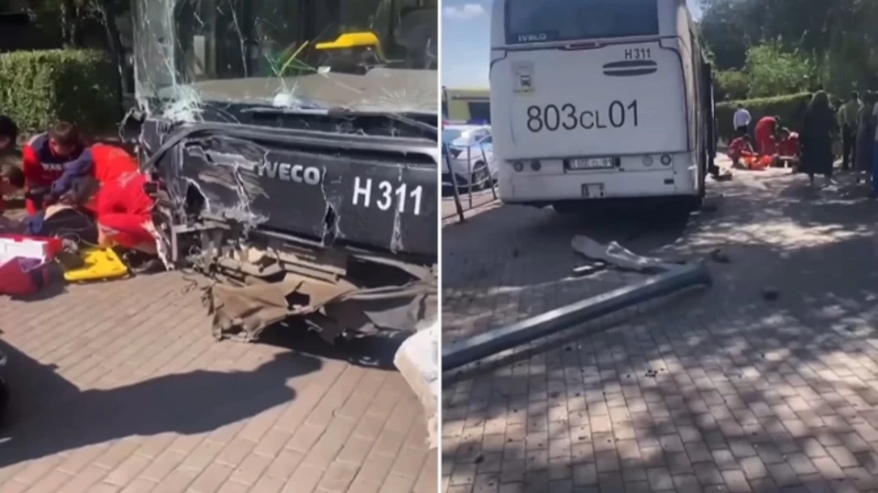 Астанада автобусты жүргізіп келе жатқан жүргізушінің жүрегі тоқтап қалды