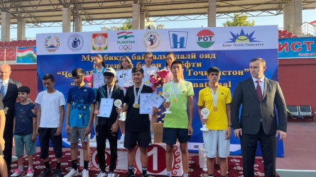 Елордалық теннисшілер Тәжікстанда өткен турнирде жеңіс тұғырынан көрінді