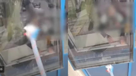 Астанада зейнеткер өнеркәсіптік альпинисті ұры екен деп ойлап, арқанын кесіп тастаған