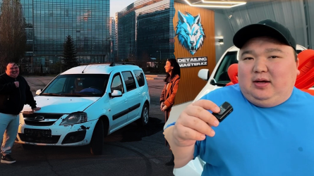Танымал актер Toyota Highlander ойнатып, жеңген отбасыға ескі Lada Largus көлігін сыйлаған (ВИДЕО)