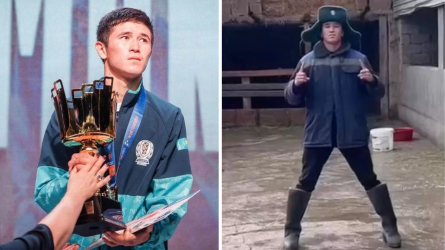 «Міне, тәрбие! Нағыз ауылдың баласы»: 3 күн бұрын әлем чемпионы атанған Төрехан еңбекқорлығымен жұртты сүйсінтті (ВИДЕО)