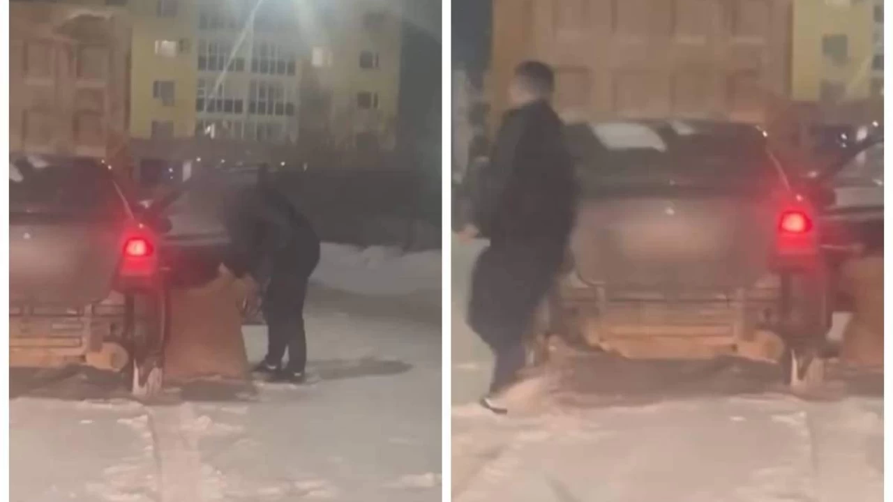 Астанада ер адам әйелін көліктен сүйреп жолға түсіріп тастаған (видео)