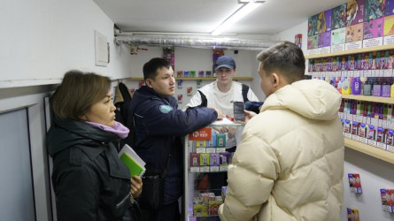 «Насвай» шарасы: Астанада 100-ден астам сауда нүктелері тексерілді