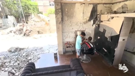 Палестиналық шаштараз соғыс жағдайында да жұмысын тоқтатпады
