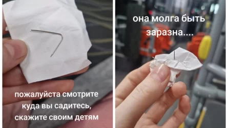 Алматы тұрғыны автобус орындықтарына ине қойып кететіндер туралы ескертті
