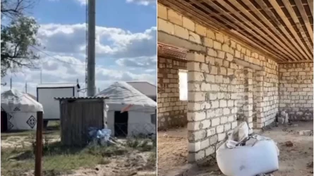 «Дірдектеп тоңып отырмыз»: Ақтөбе облысында тасқыннан үйсіз қалған тұрғындар киіз үйде түнеуге мәжбүр