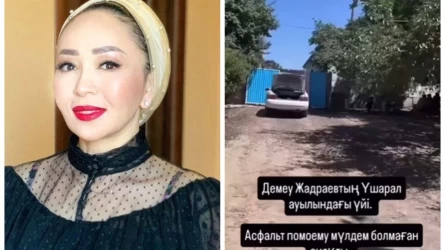 «Ауылына асфальт төселсе болды»: Айнұр Тұрсынбаева Демеу Жадыраевтың үйін көрсетті