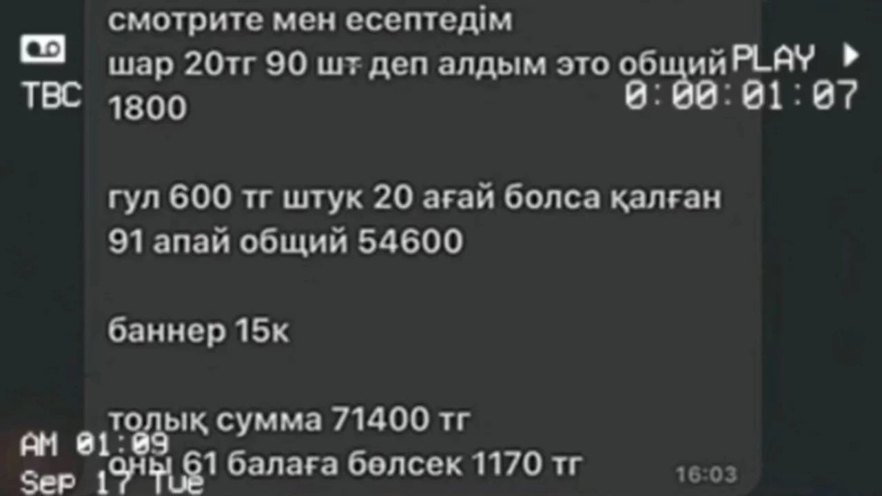 «Бәрі міндетті түрде беруі керек»: Талдықорғанда оқушылар «Мұғалімдер күніне» жаппай ақша жинағаны үшін шу шықты