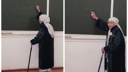 Jelіde matematıkadan sabaq bergen 93 jastaǵy keıýana qazaqstandyqtardy tántі ettі (VIDEO)