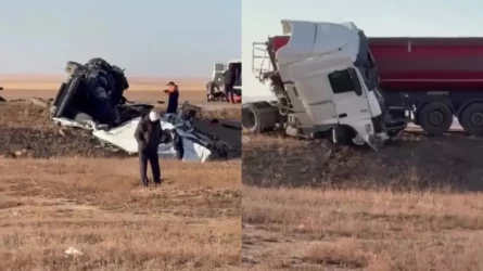 Трагедия на трассе: 12 человек погибли в ДТП под Актобе