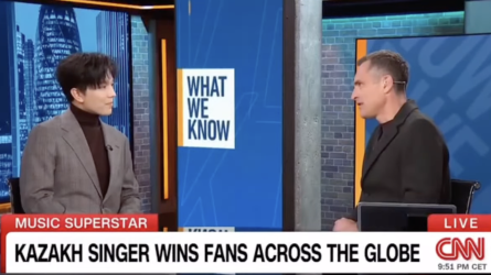 Димаш Құдайберген Лондонда CNN телеарнасына сұхбат берді