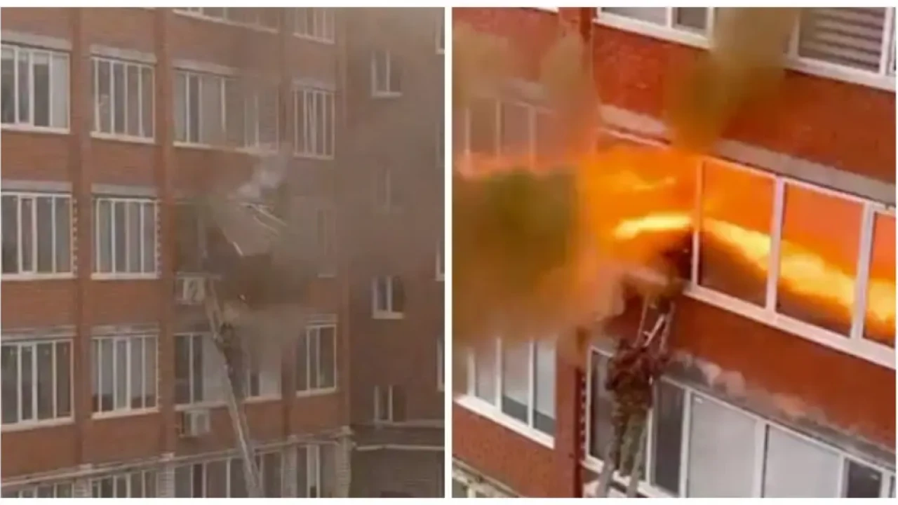 Взрыв в жилом доме Уральска во время работы пожарного