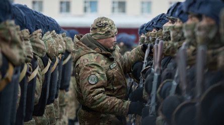 Национальная гвардия приступила к активной фазе подготовки к Параду Победы в Астане