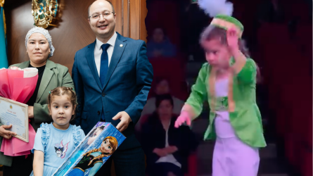 Атыраулық 5 жасар дирижер министр Алғыс хатын алды (ВИДЕО)