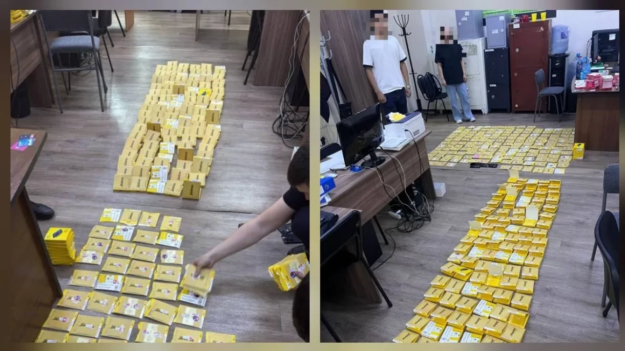 Алматыда алаяқтық үшін сатып алынған SIM-карталар табылды