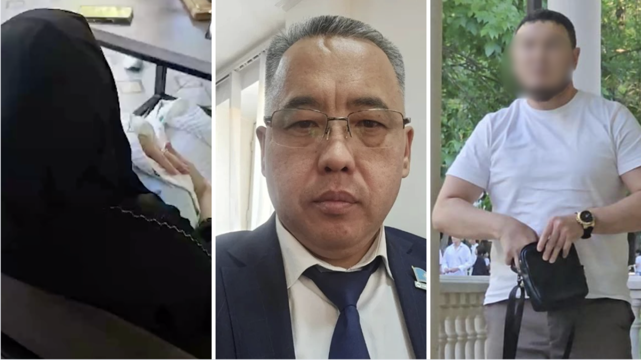 «Хиджабтағы әйелі себеп»: Таразда депутатты неге ұрып тастағаны белгілі болды (ВИДЕО)