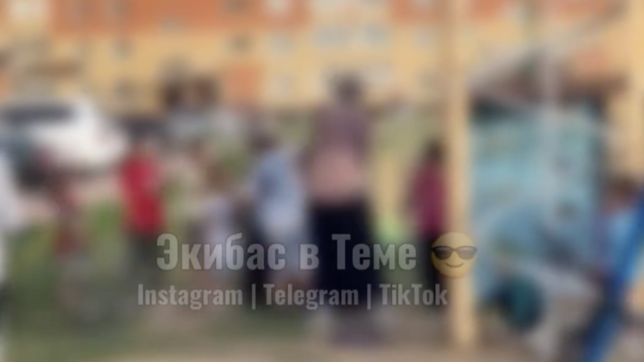 Екібастұзда келіншек ойын алаңында баланы соққыға жықты (ВИДЕО)