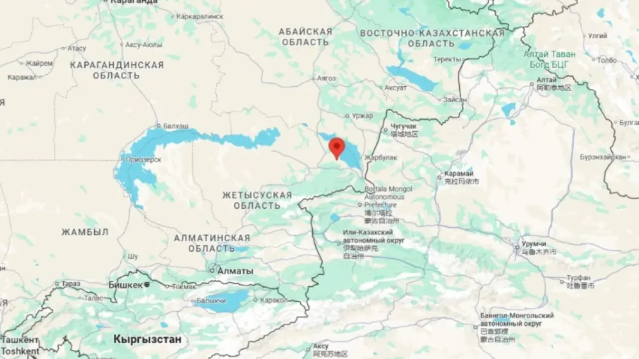 Вблизи озера Алаколь зафиксировано землетрясение