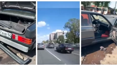 В Павлодаре мужчина угнал авто, совершил двойное ДТП и погиб на месте