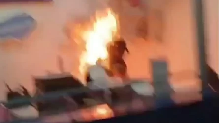 Алматы әуежайында өзін өртемек болған ер адамның жағдайы белгілі болды