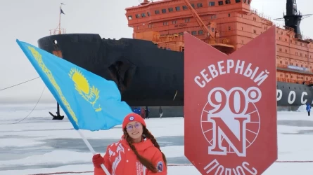 Қостанайлық оқушы қыз халықаралық экспедиция құрамында Солтүстік полюске барды