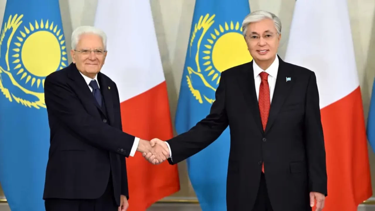 Президент Италии поблагодарил Токаева за дружбу во время визита в Астану