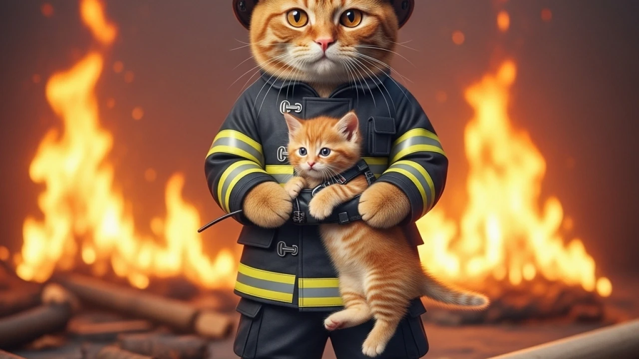 Кошка спасла семью от пожара в Актау