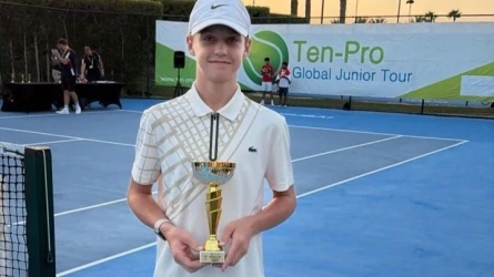 14-летний казахстанский теннисист стал победителем международного турнира в Дубае