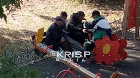 Алматыда балалар алаңында қырынған ер адам жауапқа тартылды