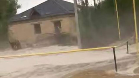 В Туркестанской области после ливня сошел сель: затопило несколько сел