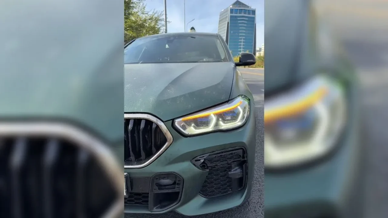 Астанада «бронепленка» үшін BMW айып тұрағына қойылды