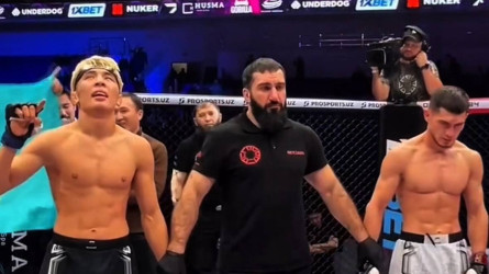 Жаугасар стал новым временным чемпионом Octagon 84
