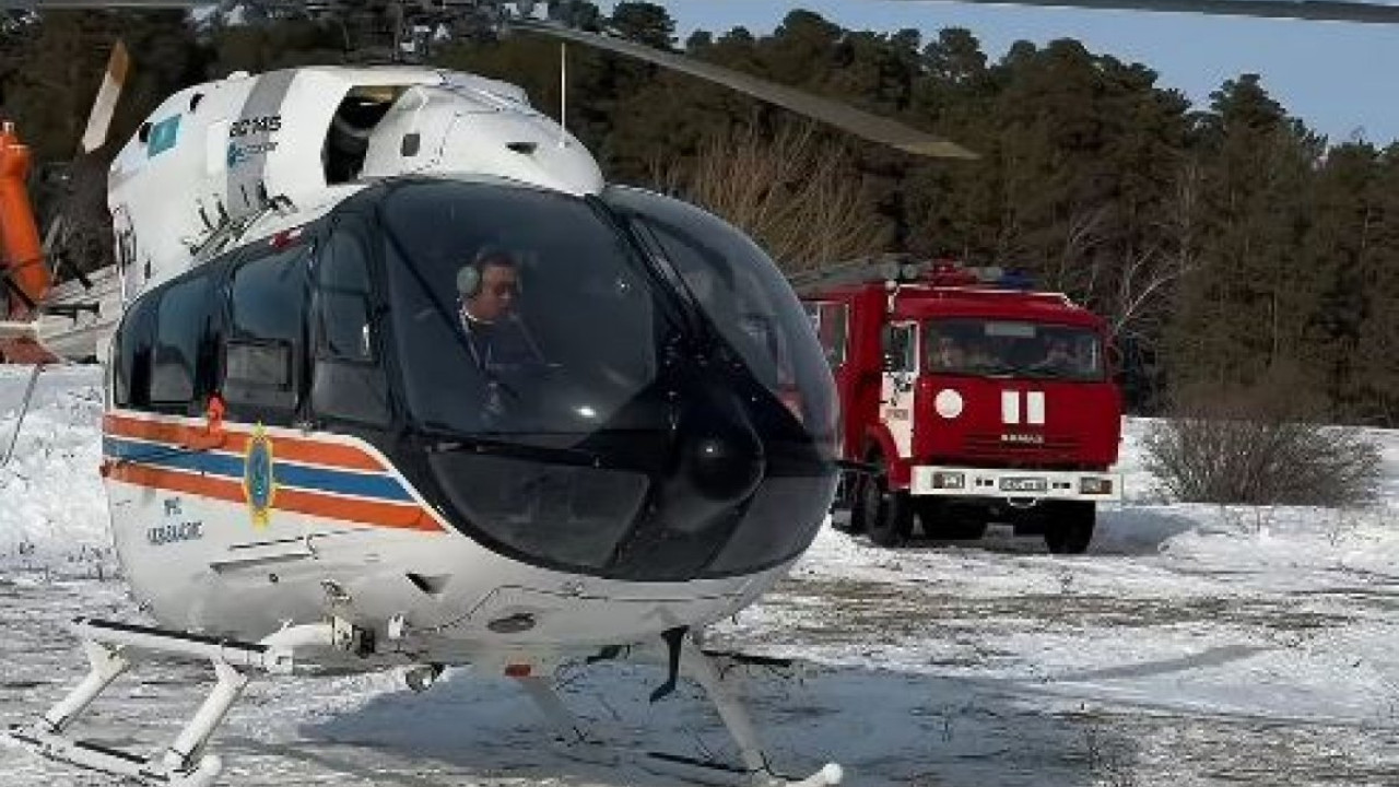 Көкшетауда аузы күйген баланы тікұшақпен жеткізді (ВИДЕО)