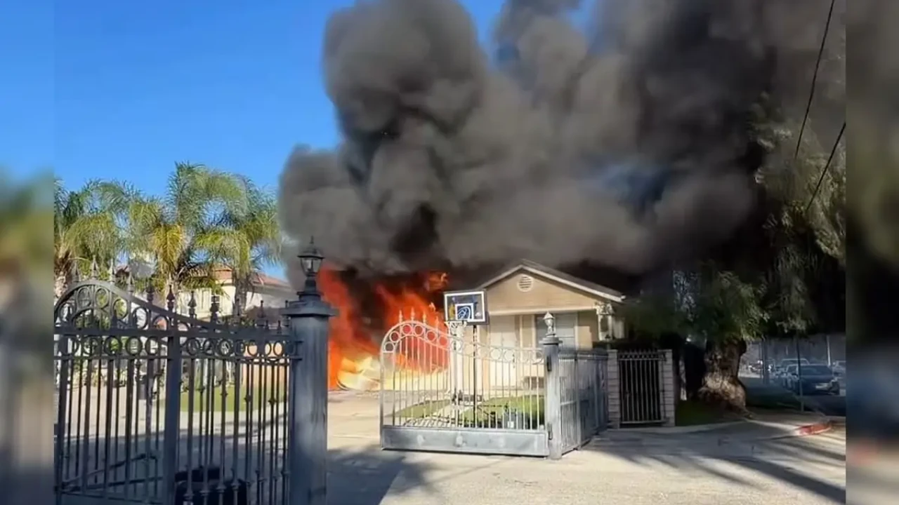 Лос-Анджелесте қазақстандық боксшының үйі өртенді (ВИДЕО)