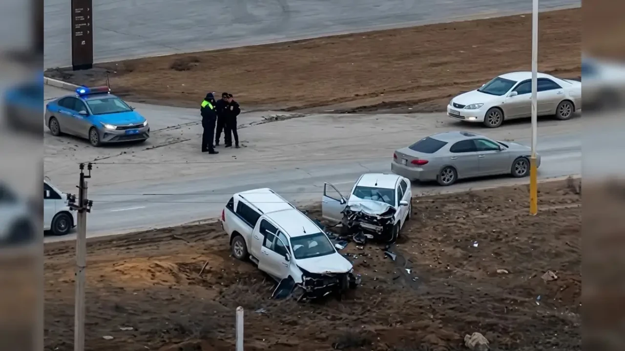 Жаңаөзенде жол апатынан бірнеше адам зардап шекті