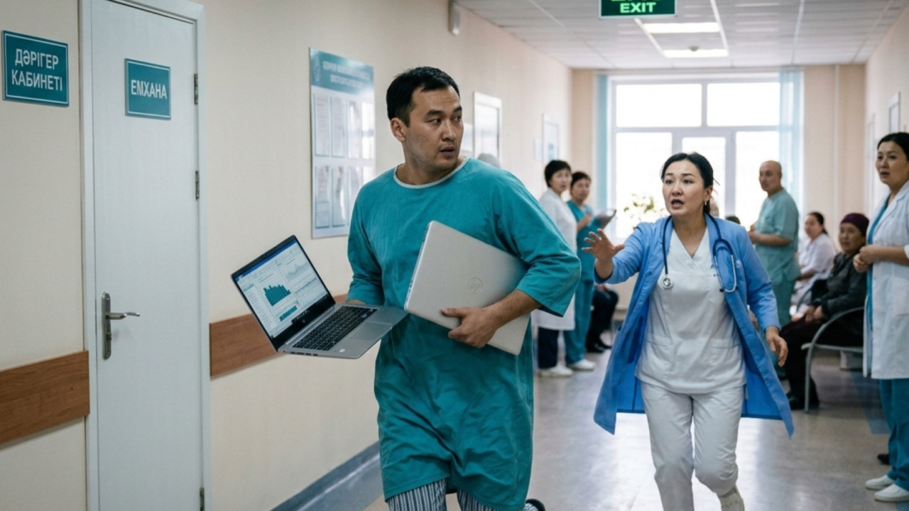 Ақтөбеде науқас дәрігердің ноутбугын ұрлап кеткен