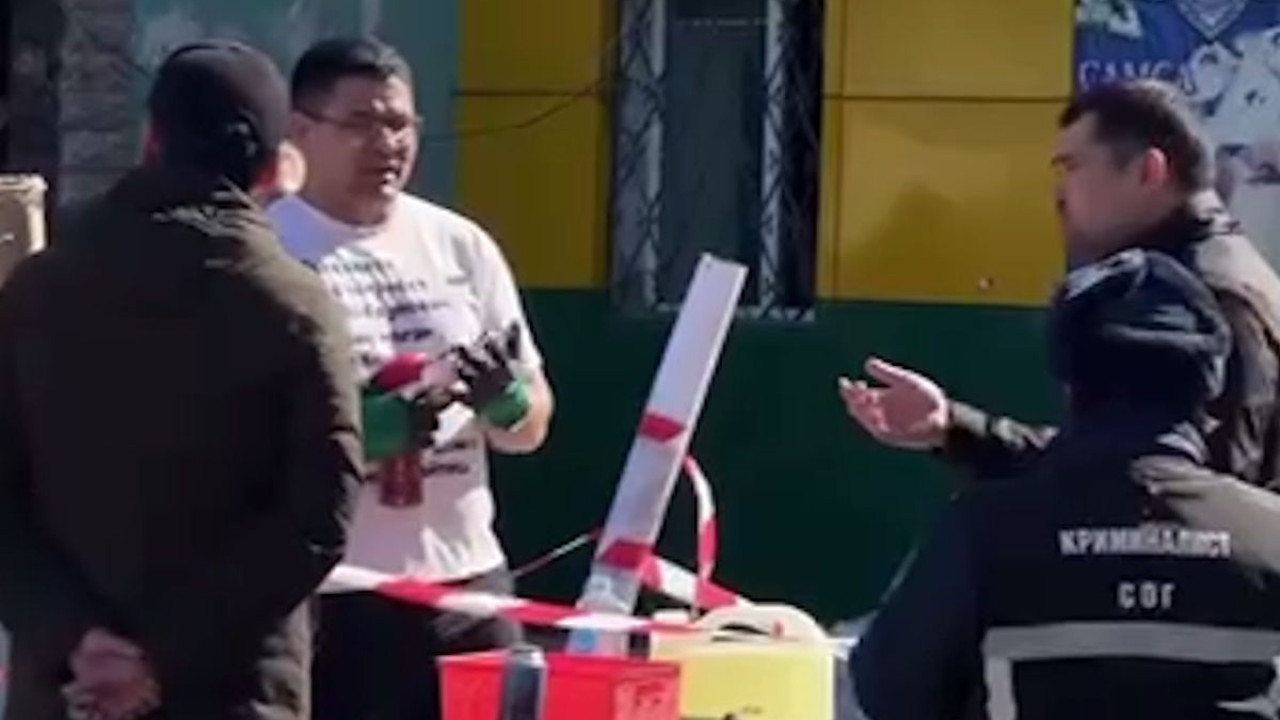 Қарағандыда базарда ер адам өзін өртемек болды