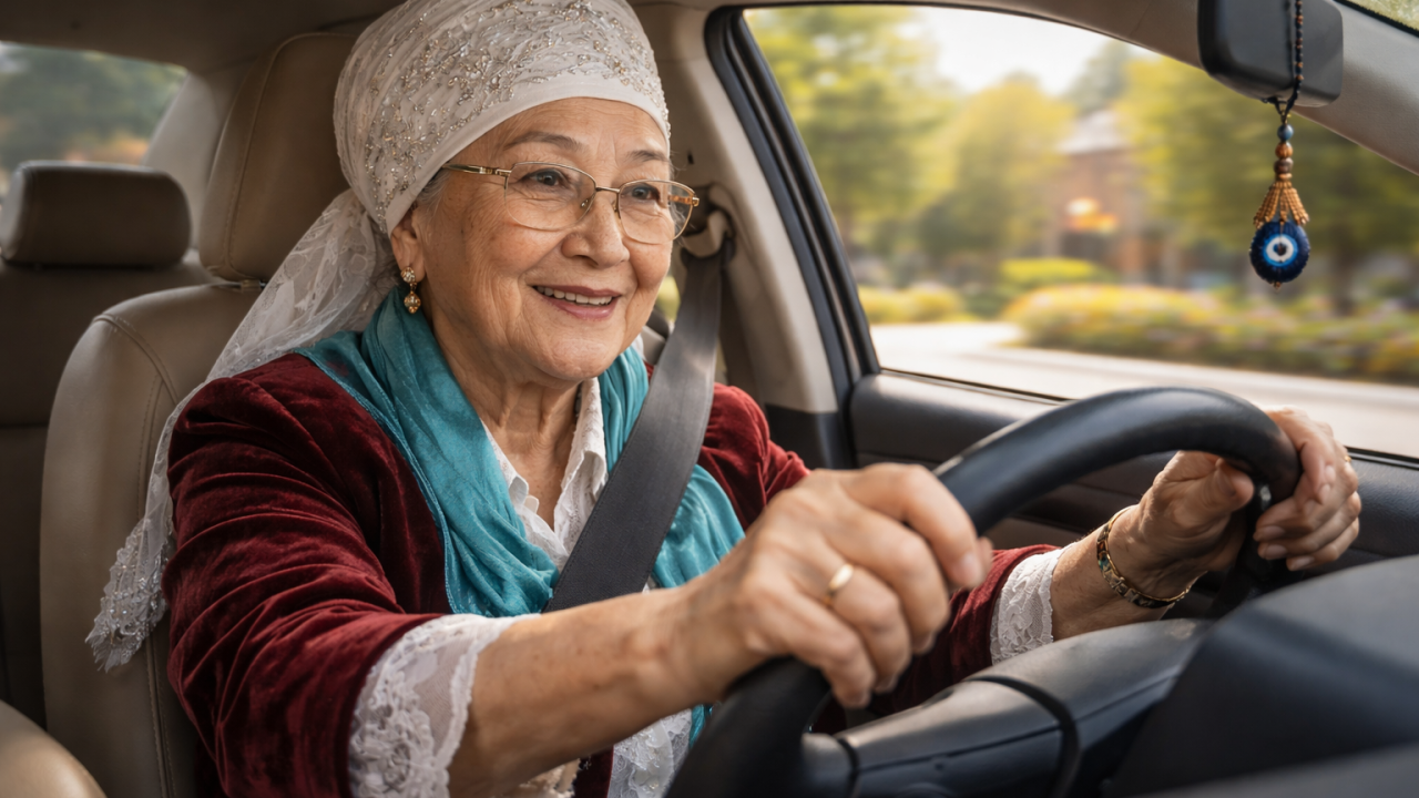 Шымкентте әже жалған нөмірмен көлік жүргізгені үшін жазаланды