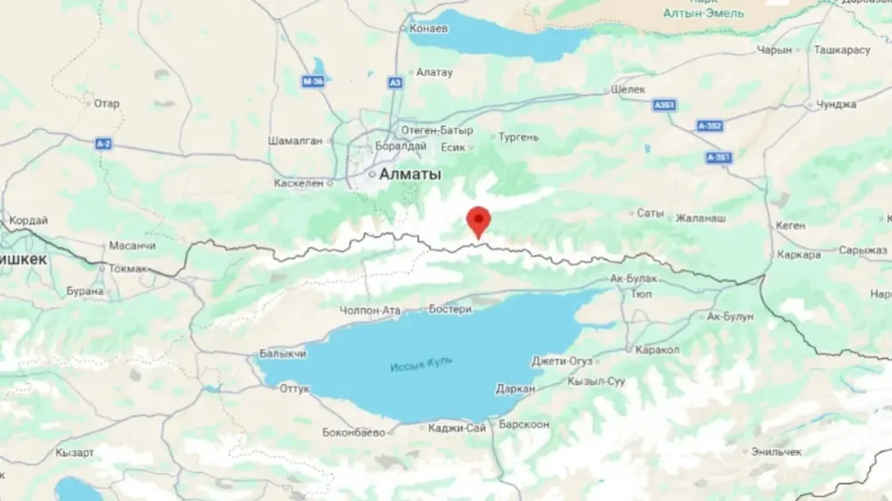 Землетрясение зафиксировали недалеко от Алматы