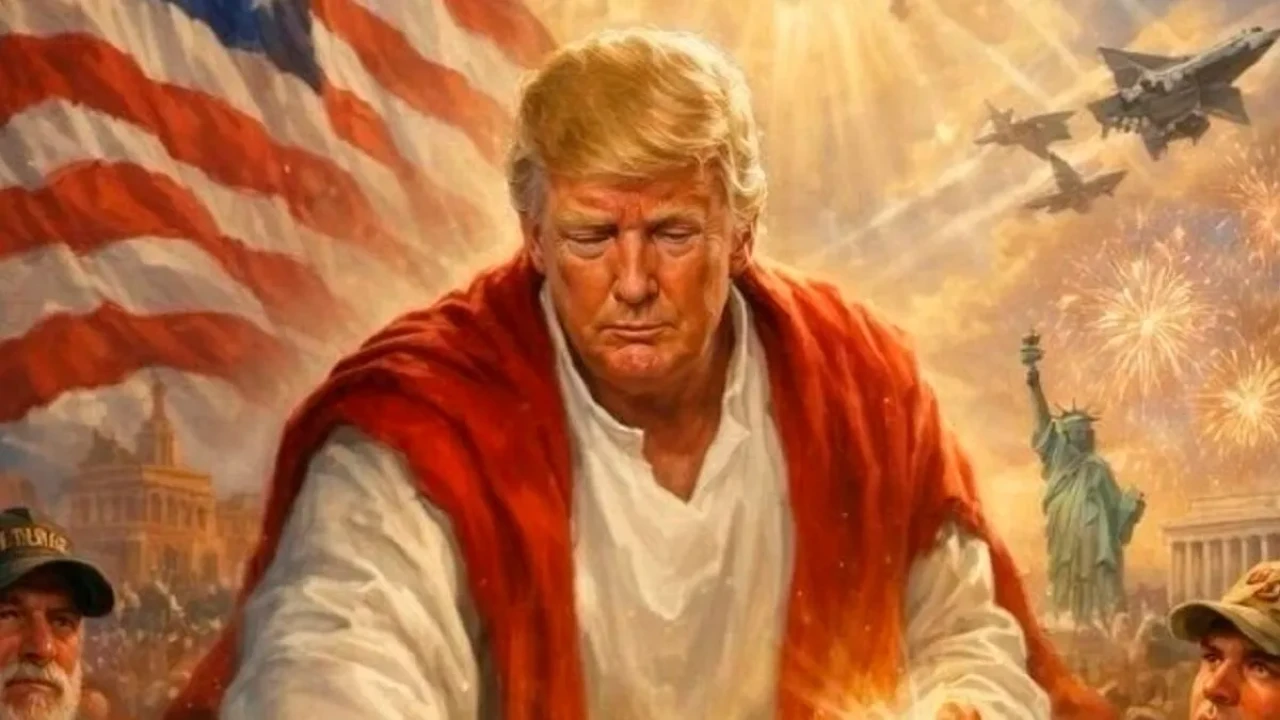 Трамп опубликовал изображение себя в образе Иисуса Христа