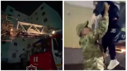 В Сатпаеве спасли пять человек во время пожара: среди них четверо детей