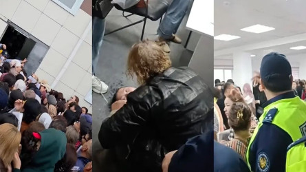 Ақтауда «Жасыл елге» құжат тапсыру кезінде адам тапталып, әйел есінен танды