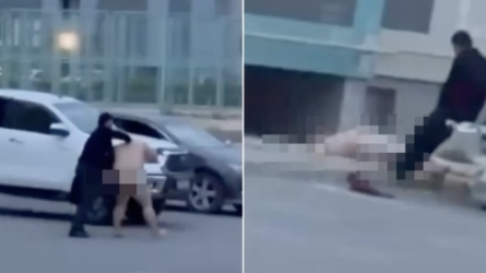 Ақтауда жалаңаш жүрген ер адамның видеосы желіде қызу талқыланды (ВИДЕО)