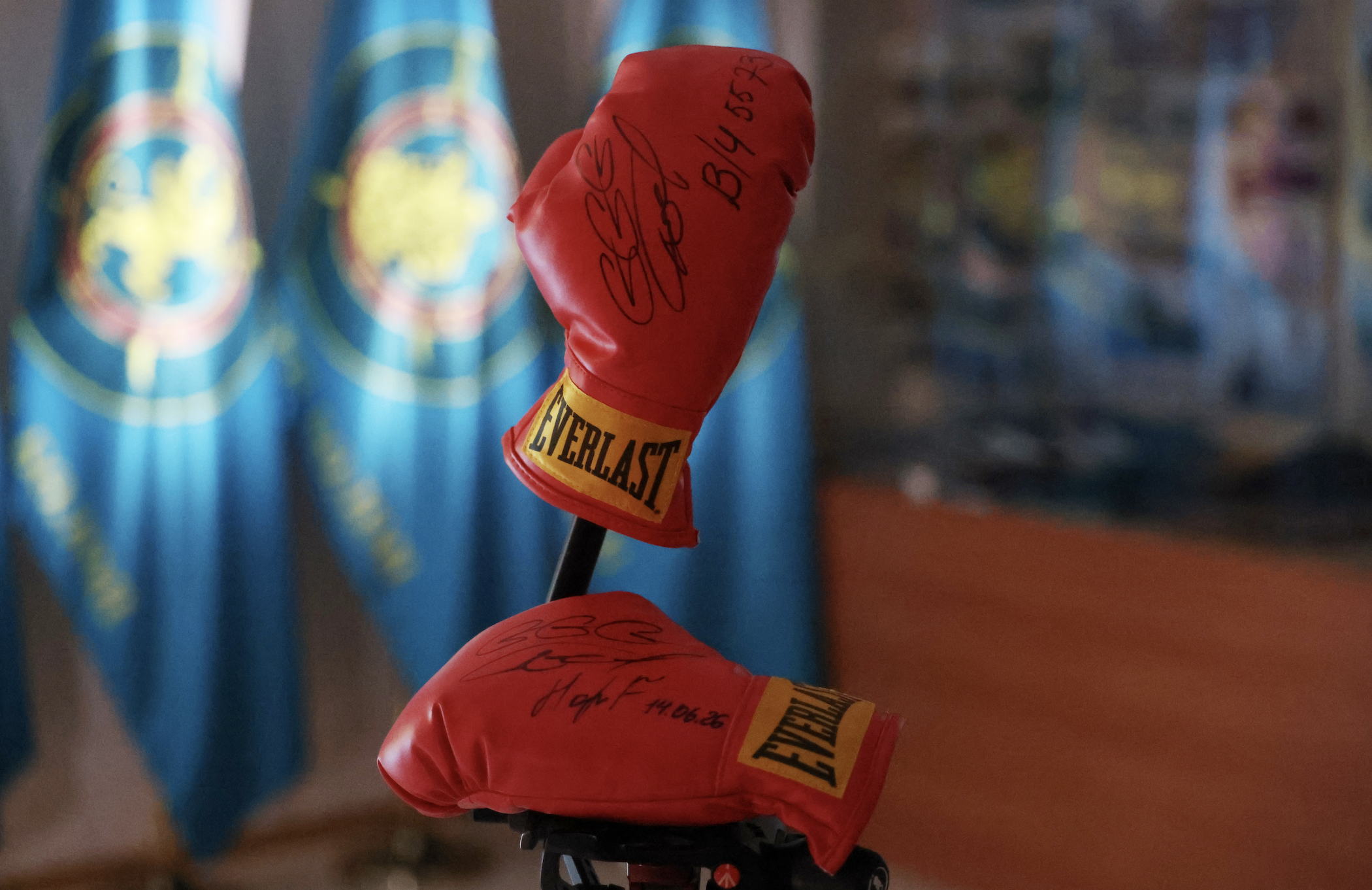Перчатки GGG стали ценным экспонатом музея Национальной гвардии