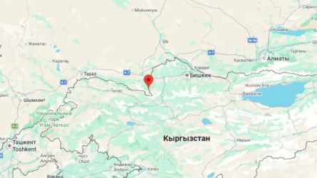 Землетрясение магнитудой 3,2 произошло на границе Казахстана и Кыргызстана